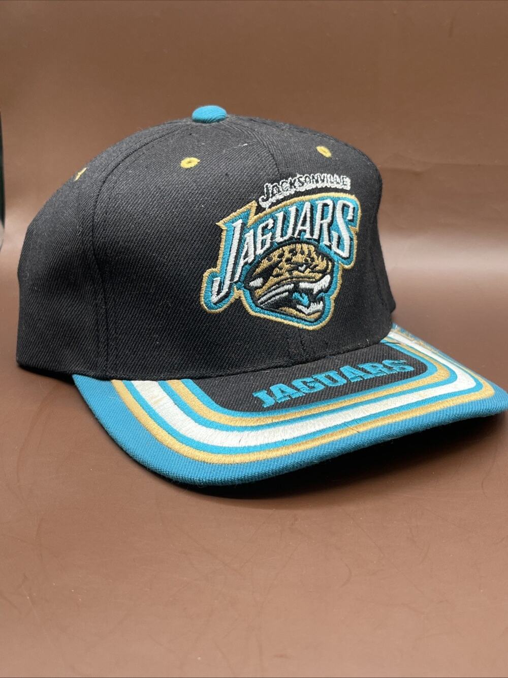 Vintage Jacksonville Jaguars Snapback Hat NFL 90s Pro Player Cap RARE AS IS
